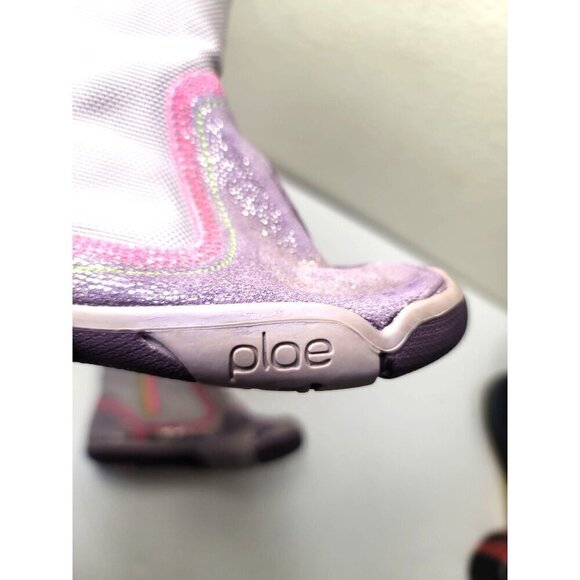 Plae Camille Girl Sparkle Purple & Pink Winter Boots & Closure Size 9 - Picture 10 of 12